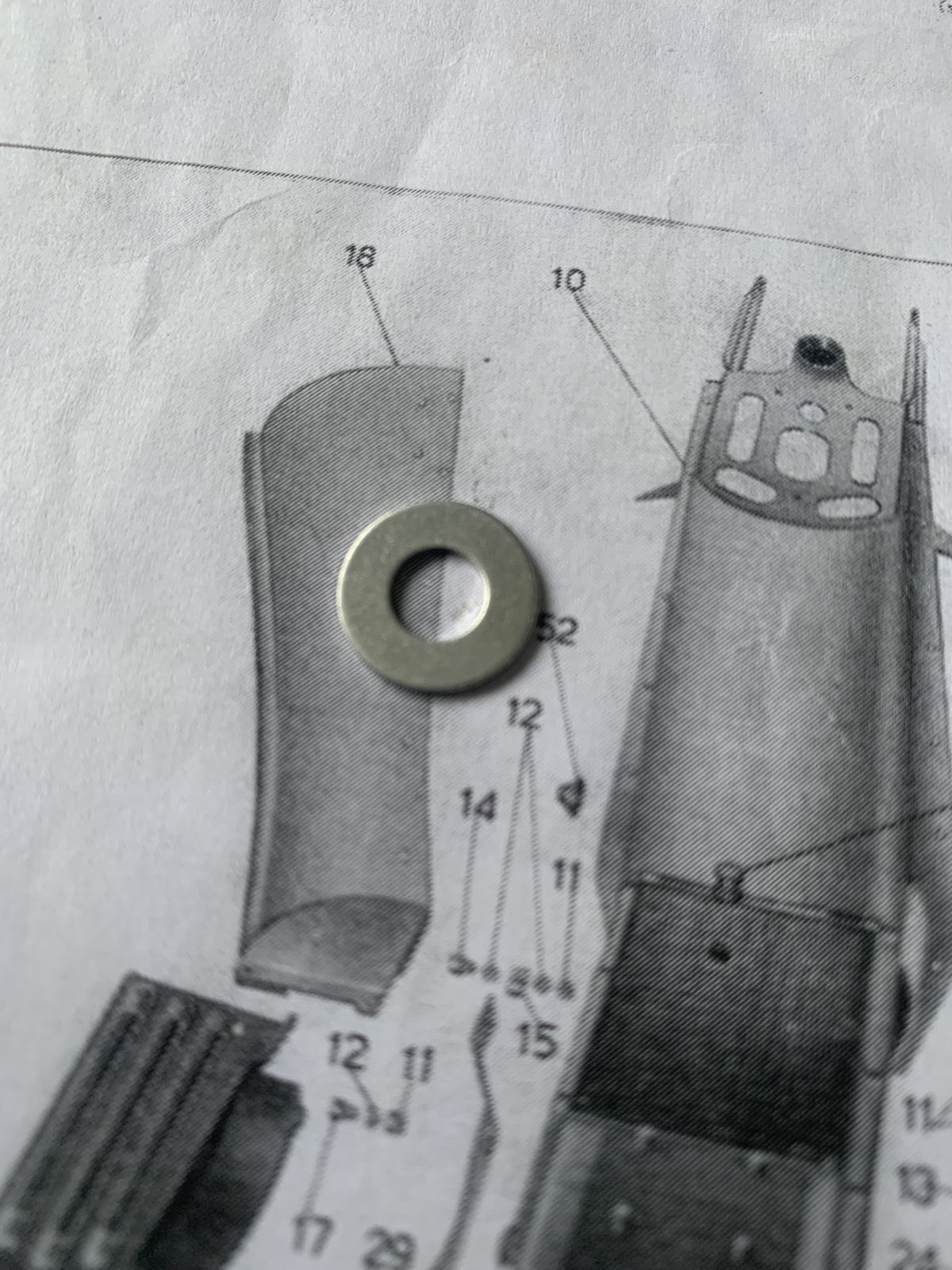 Alu Ring Verschalung Moto Guzzi Galletto